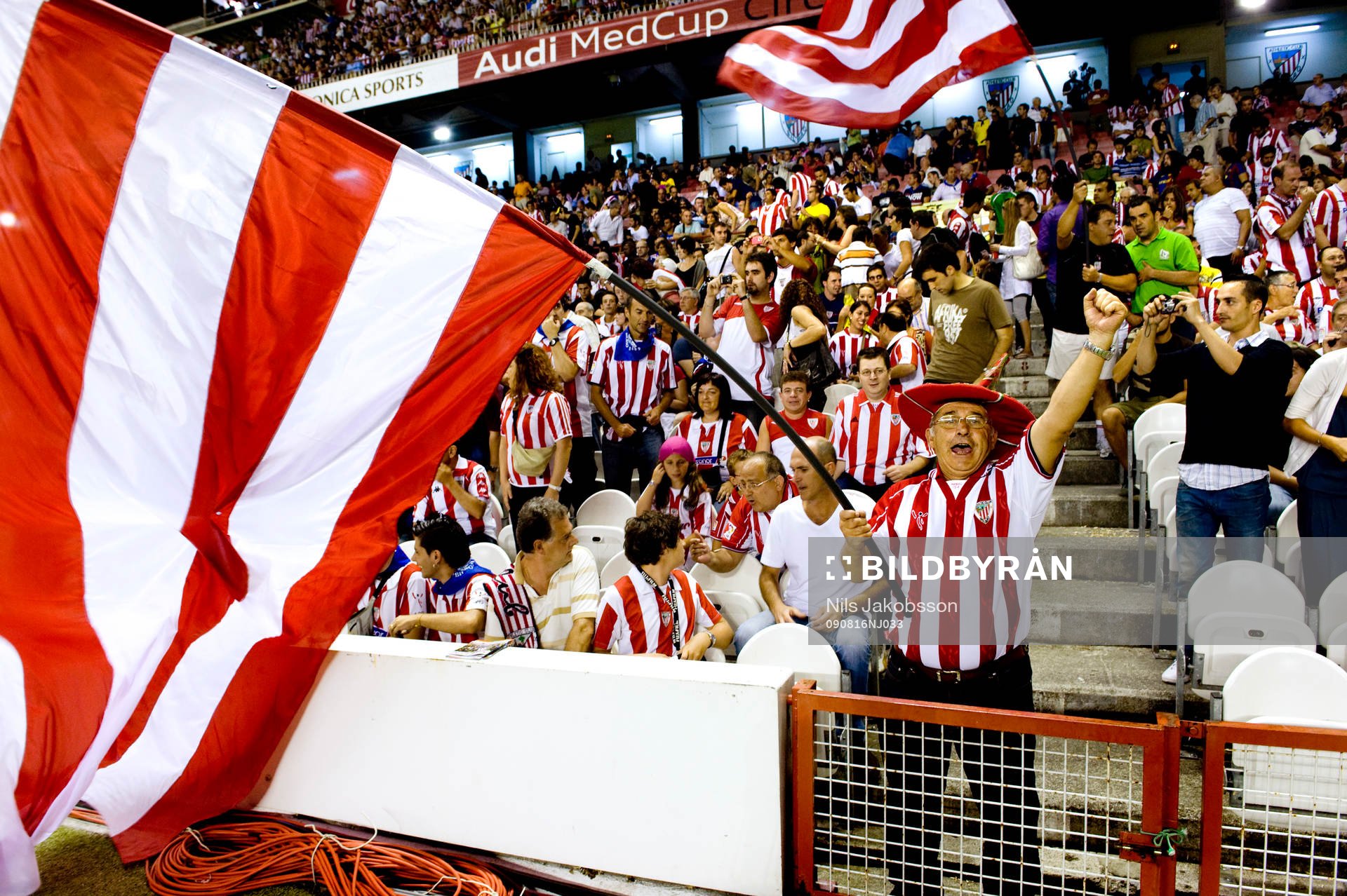 En äldre man och trogen supporter till Bilbao