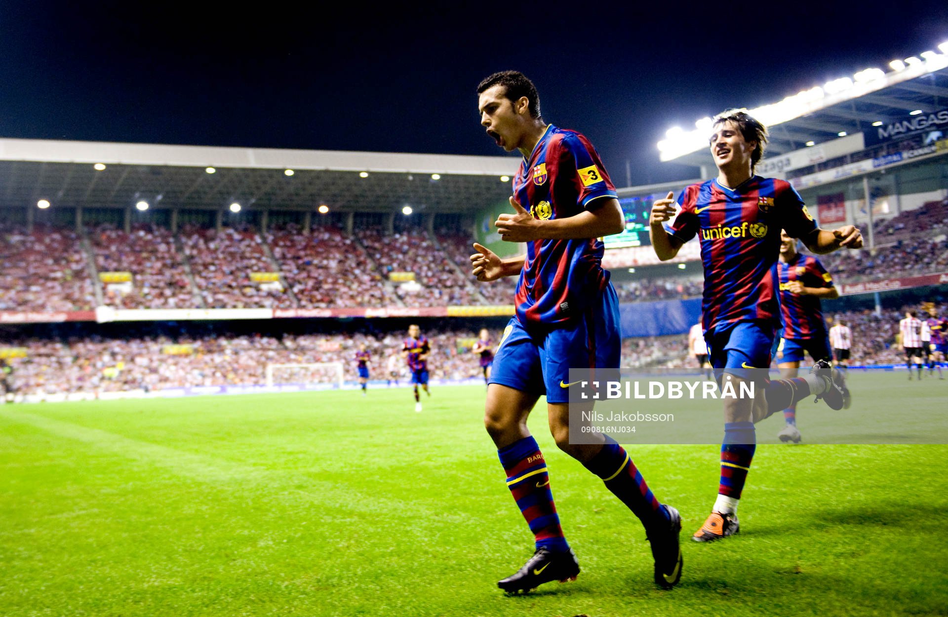 Pedro, Bojan Kirkic, Barcelona jubel