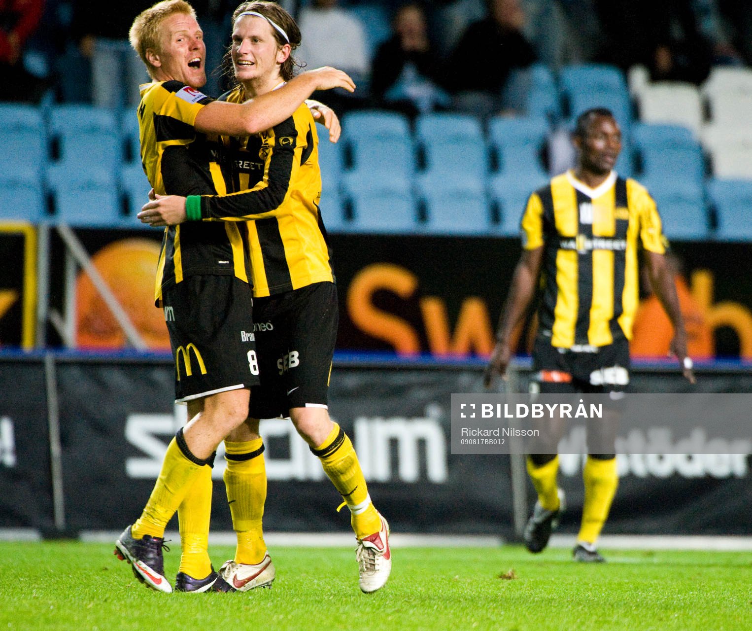 Josef Karlsson och Erik Friberg, Häcken, jubel, glädje