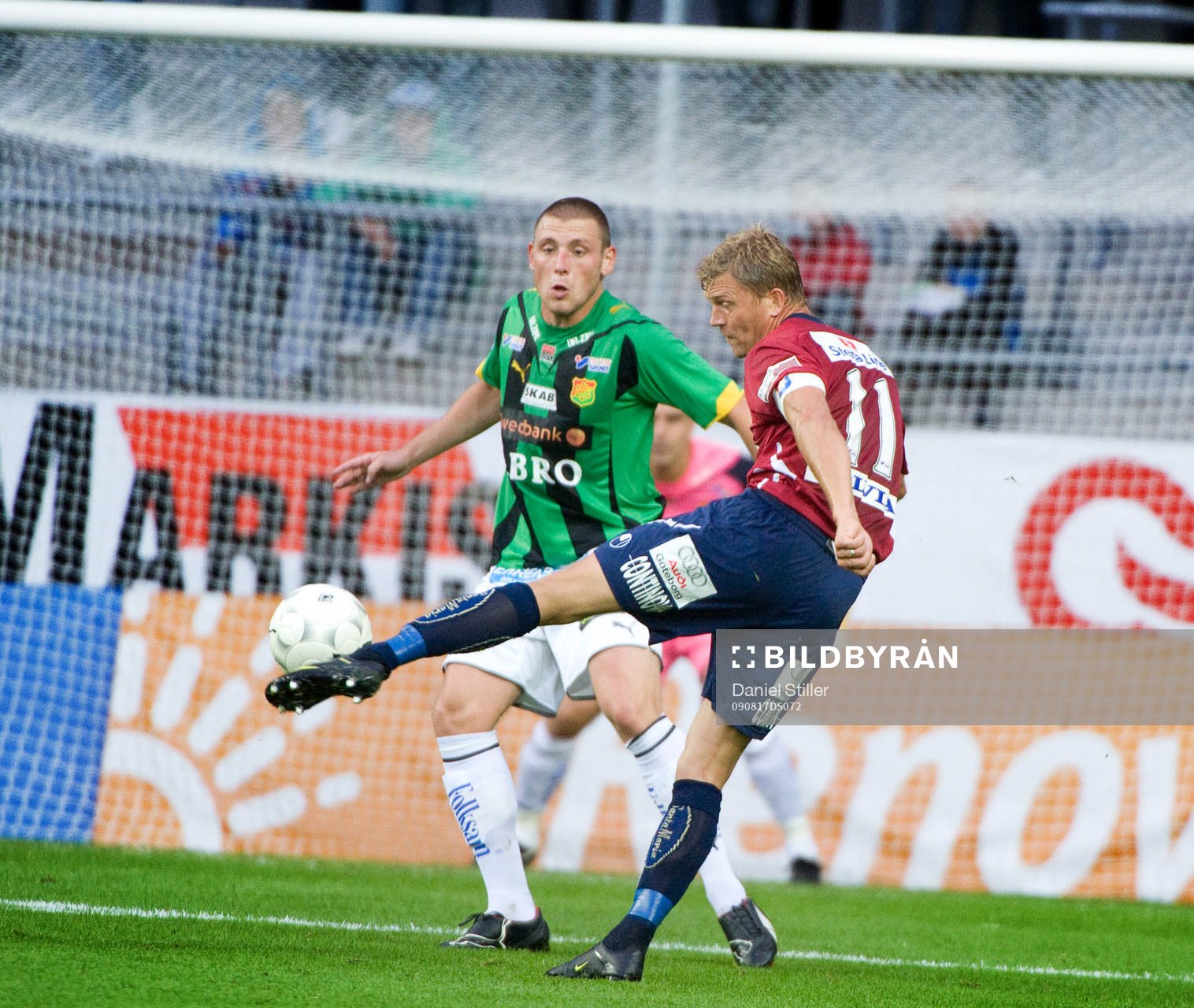 Marcus Allbäck, Örgryte. Calum Angus, GAIS