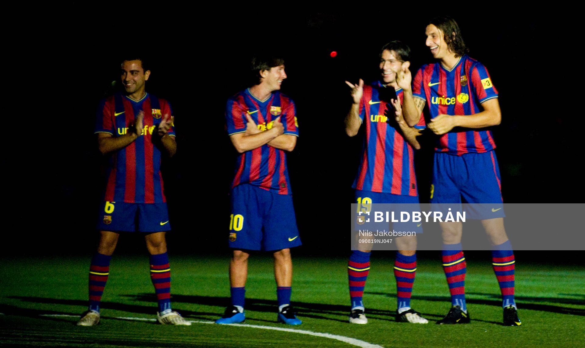 Lionel Messi, Maxwell, Zlatan Ibrahimovic, Barcelona