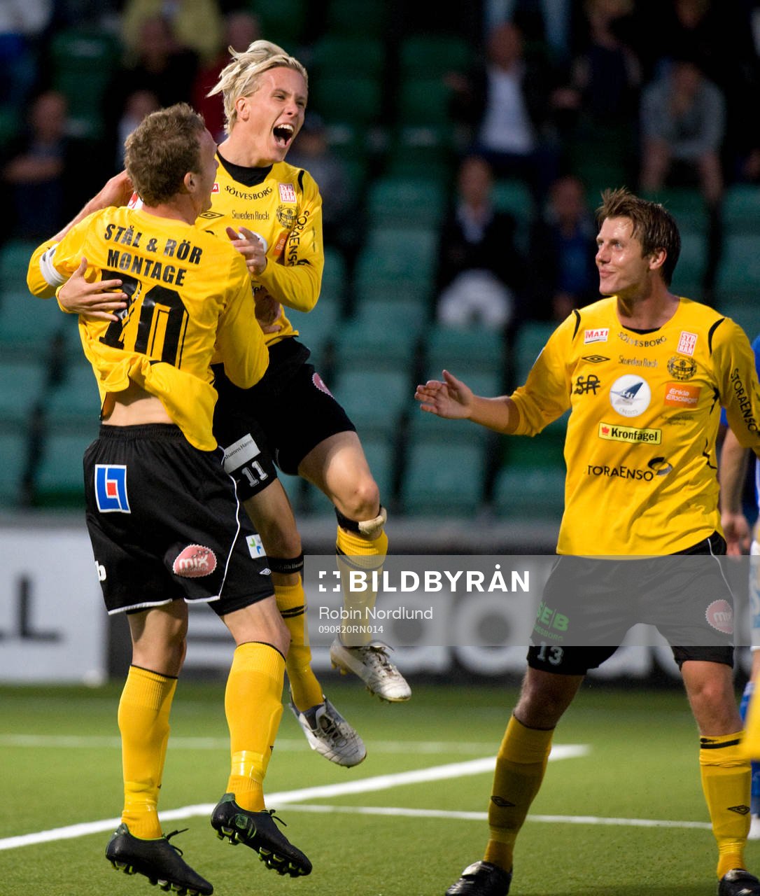 Adam Berner, Mjällby jubel