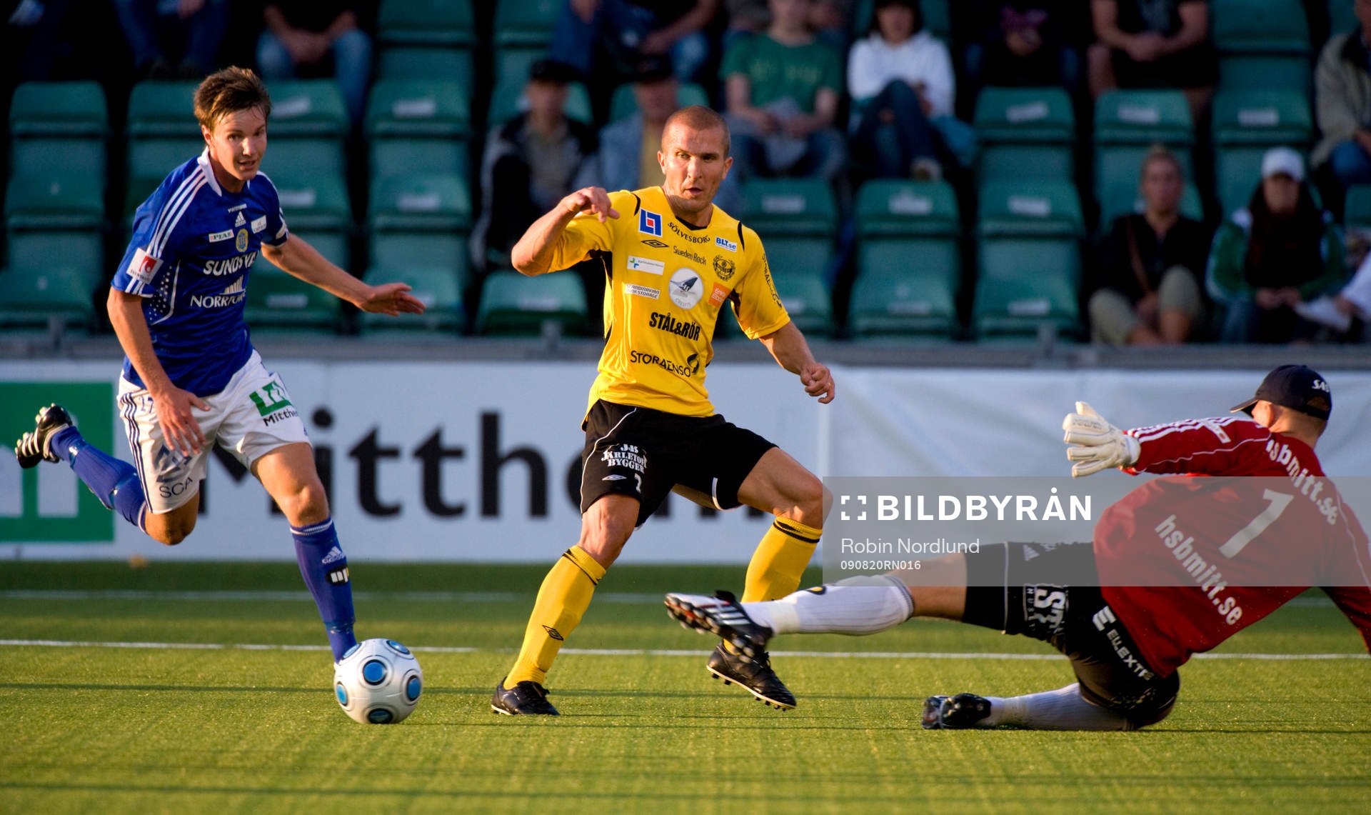 Johan Svensson, Mjällby mot Kristian Ek och Fredrik
