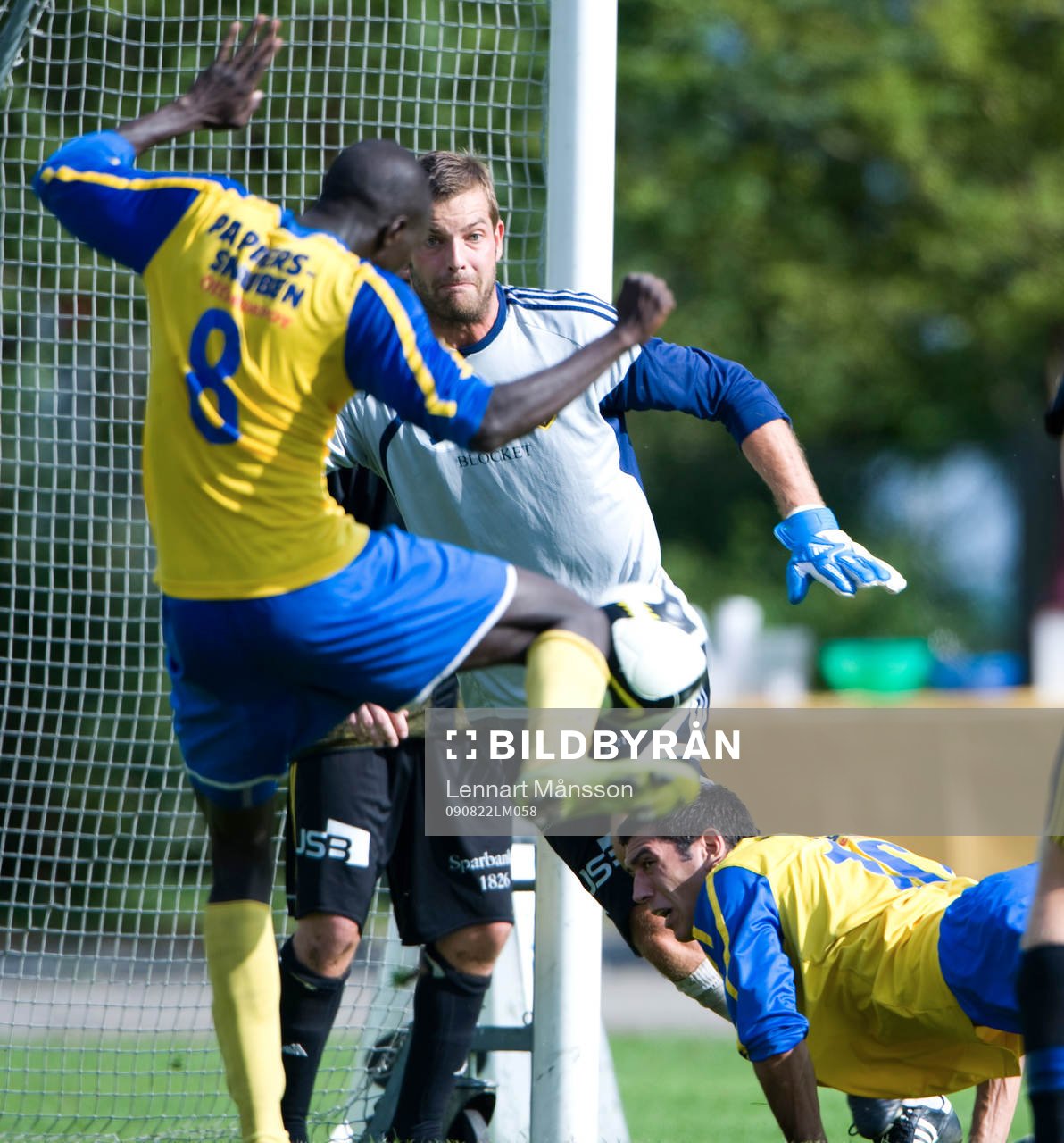 Joel Ringström hade det svettigt, Modou Jagne skjuter