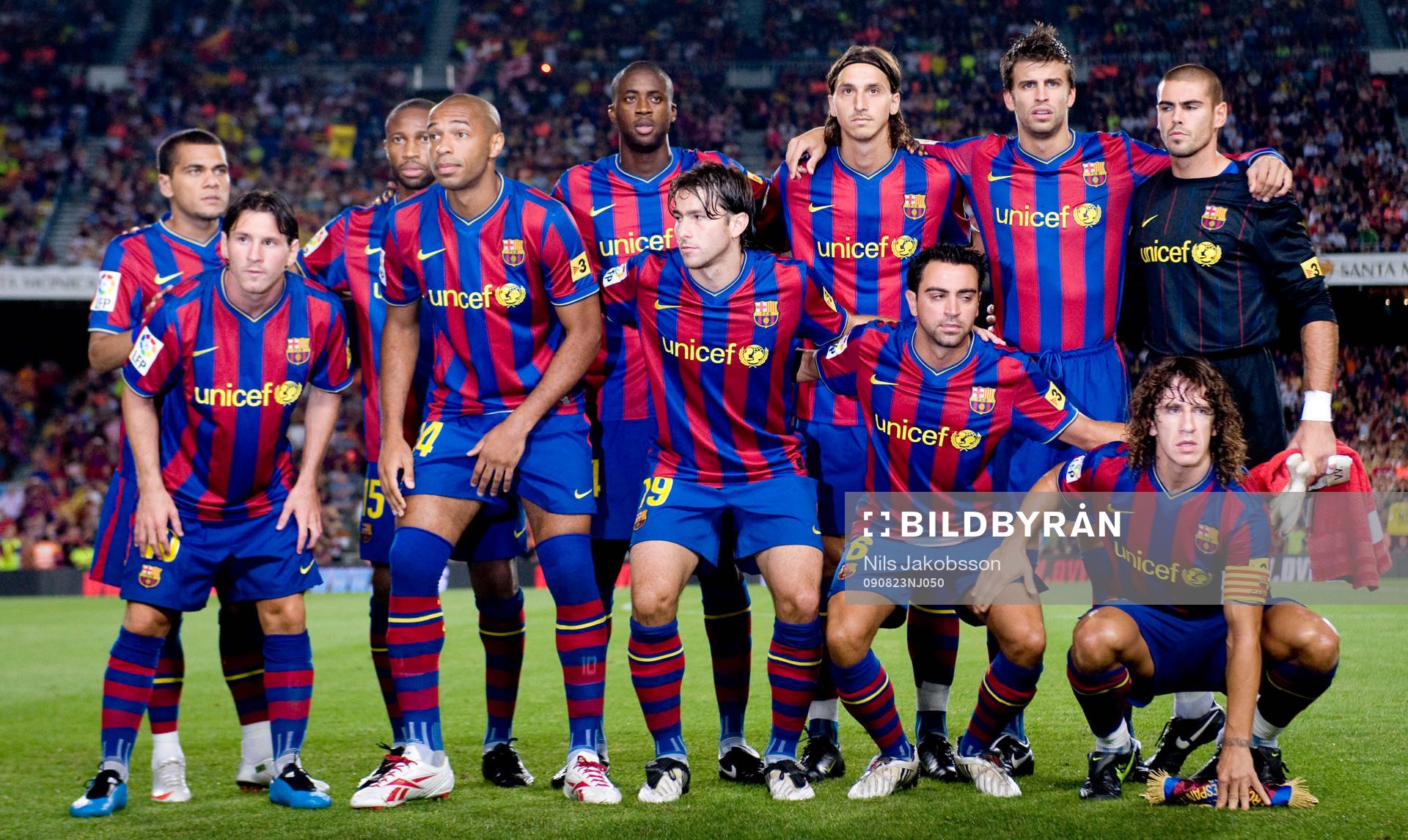 Dani Alves, Toure Yaya, Seydou Keita, Zlatan Ibrahimovic,