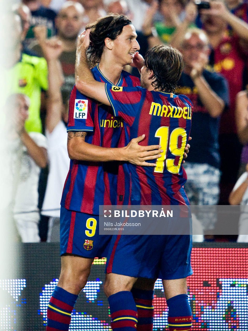 Zlatan Ibrahimovic, Maxwell, jubel Barcelona
