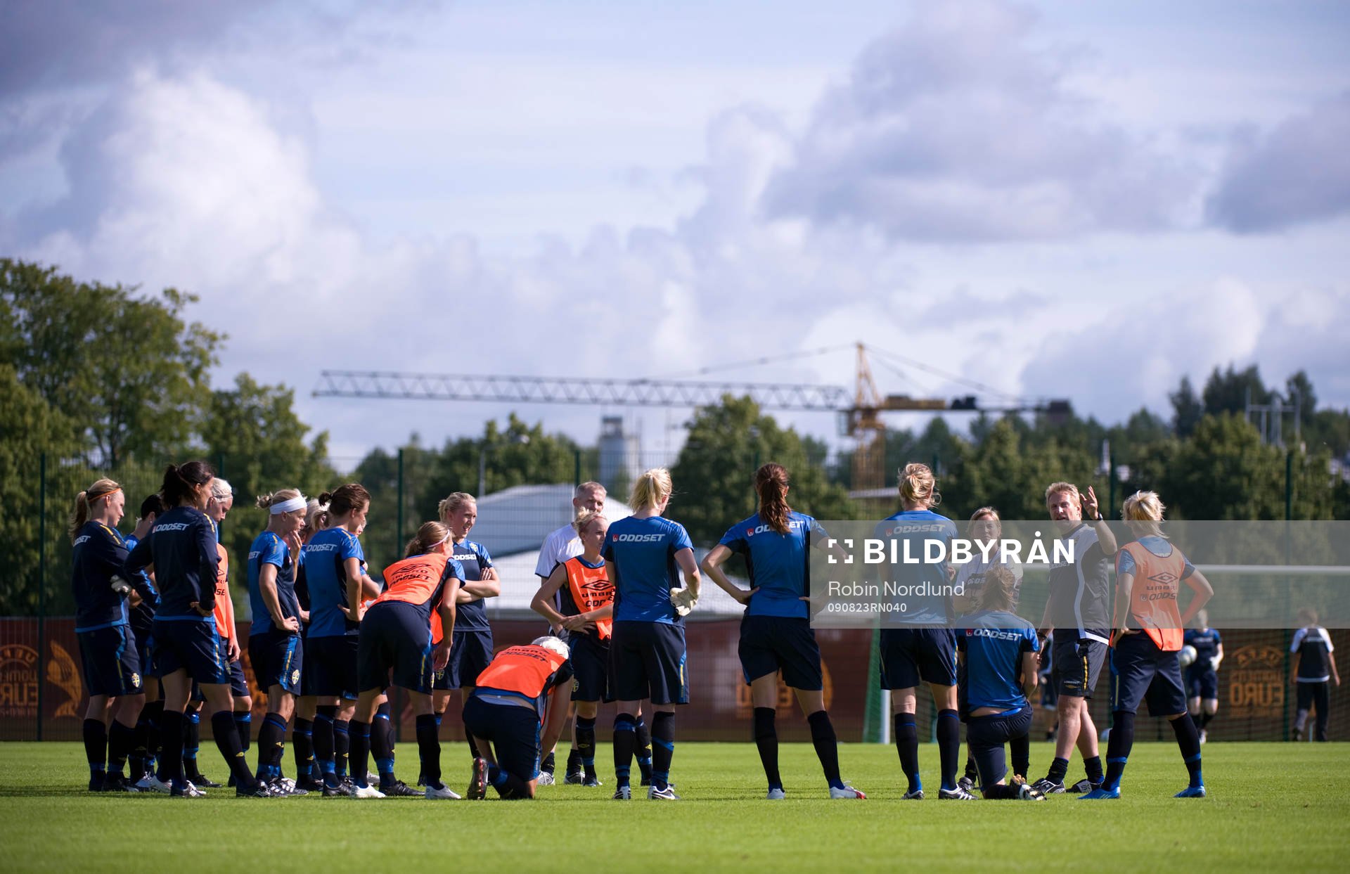 Thomas Dennerby, förbundskapten, har genomgång