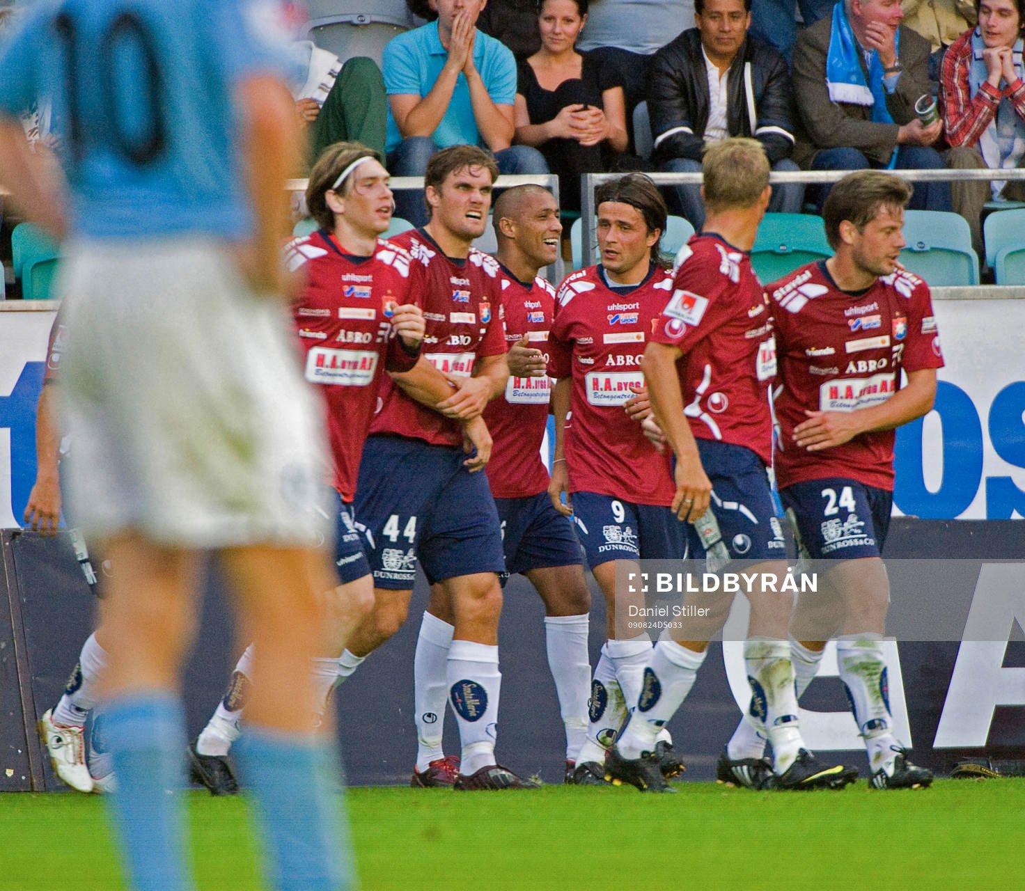Alessandro Silva Perreira, Örgryte, gör 1-0. Jubel