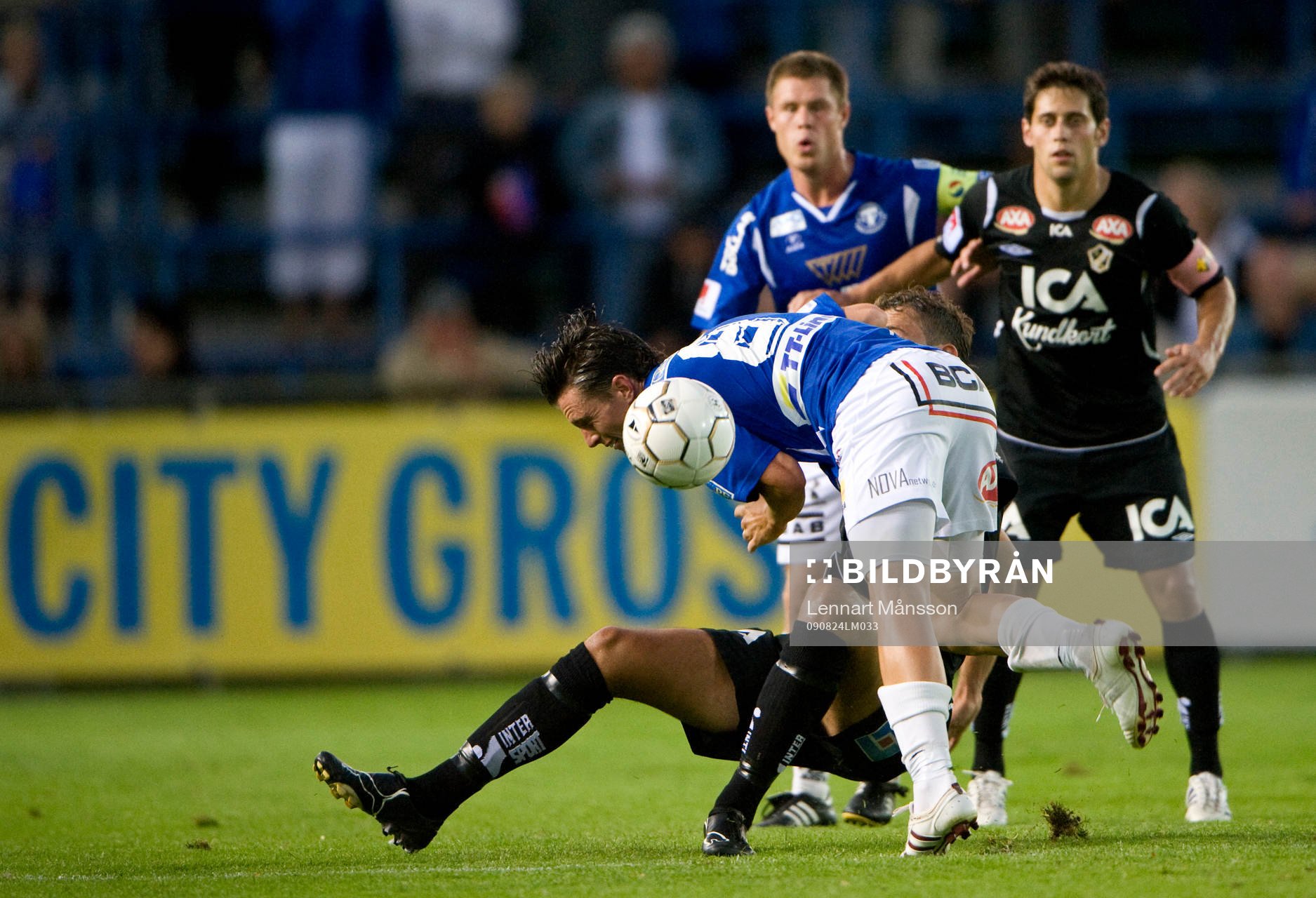 Kristian Haynes, Trelleborg, faller. Reklam, City Gross