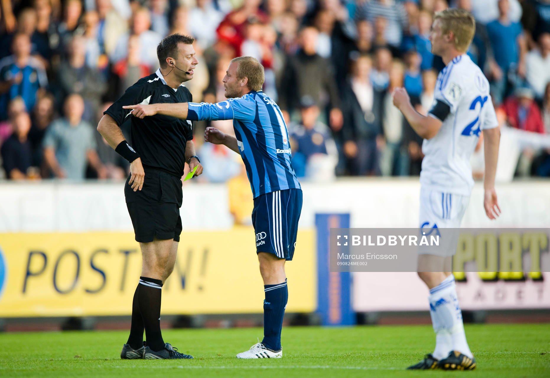 Daniel Sjölund, Djurgården diskuterar med domare Daniel