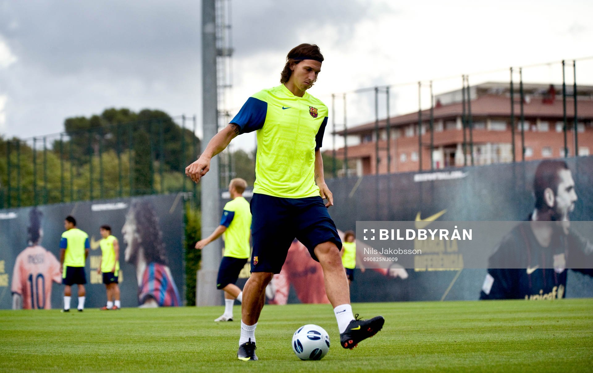 Fotboll, La Liga, Barcelona träning, Zlatan Ibrahimovic