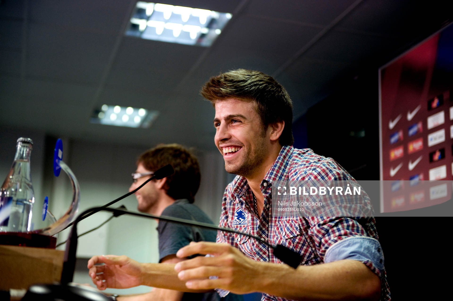 Fotboll, La Liga, Barcelona, presskonferens, Pique