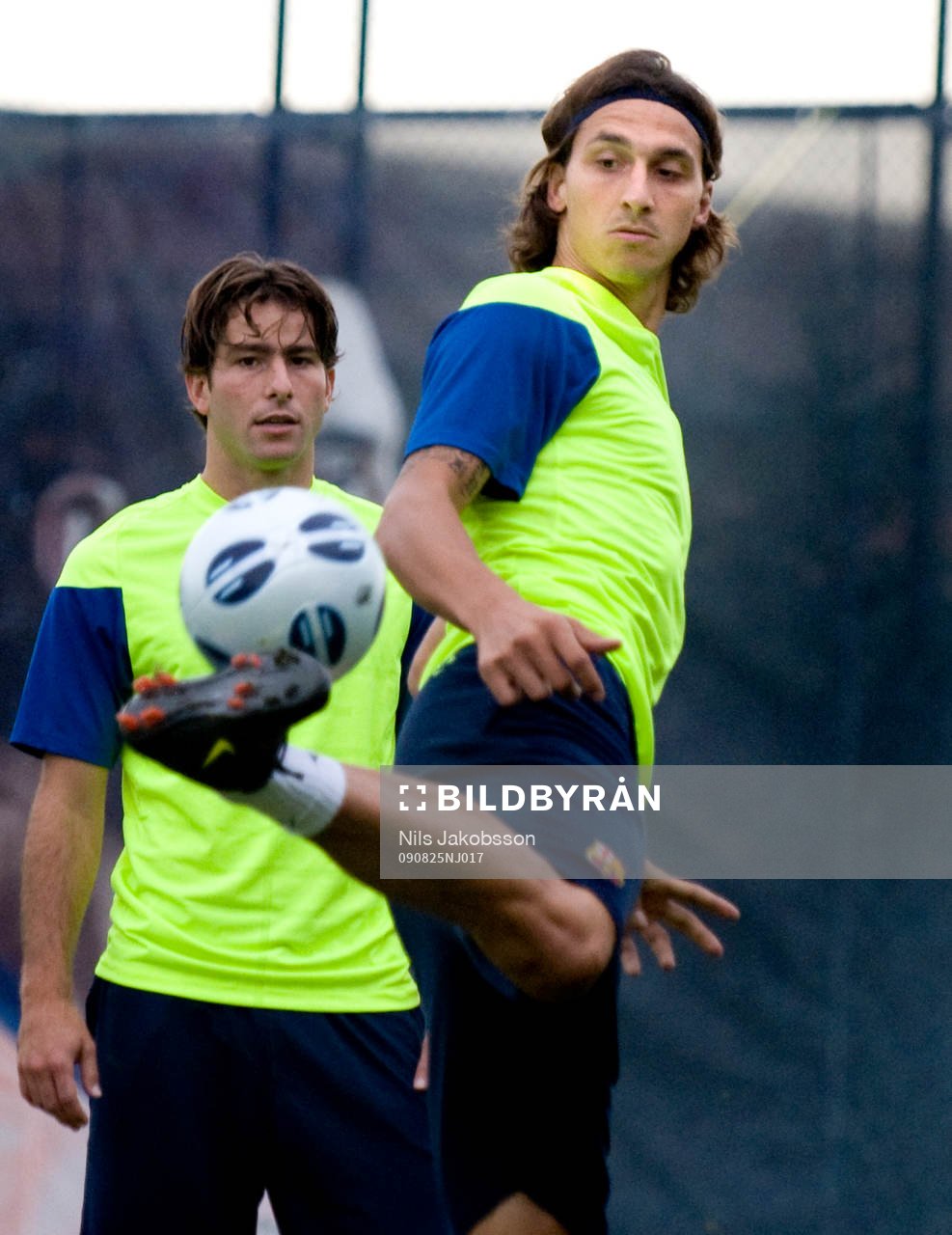 Fotboll, La Liga, Barcelona träning, Zlatan Ibrahimovic