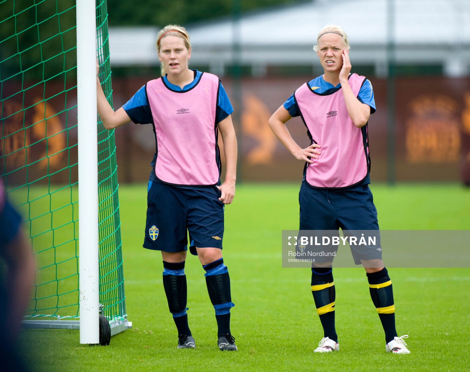 Lisa Dahlkvist och Caroline Seger
