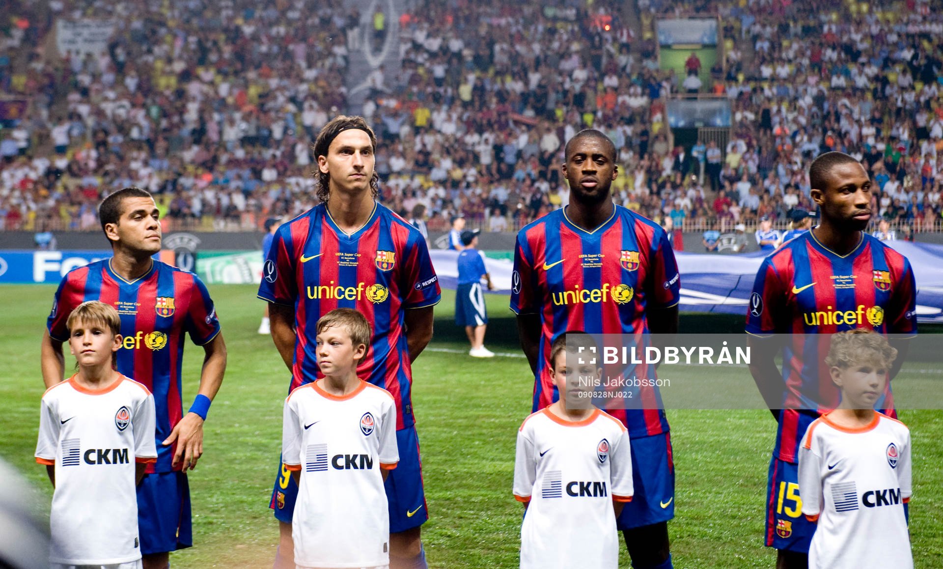 Dani Alves, Zlatan Ibrahimovic, Eric Abidal, Seydou Keita
