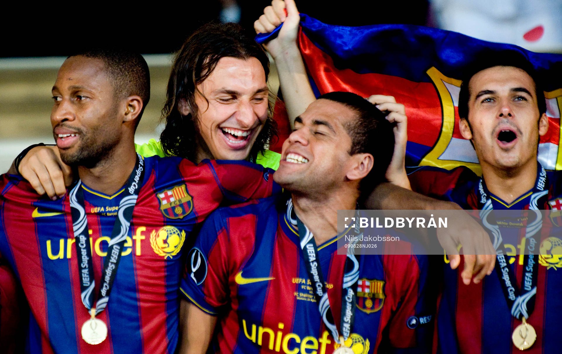 Seydou Keita, Zlatan Ibrahimovic, Dani Alves, Pedro