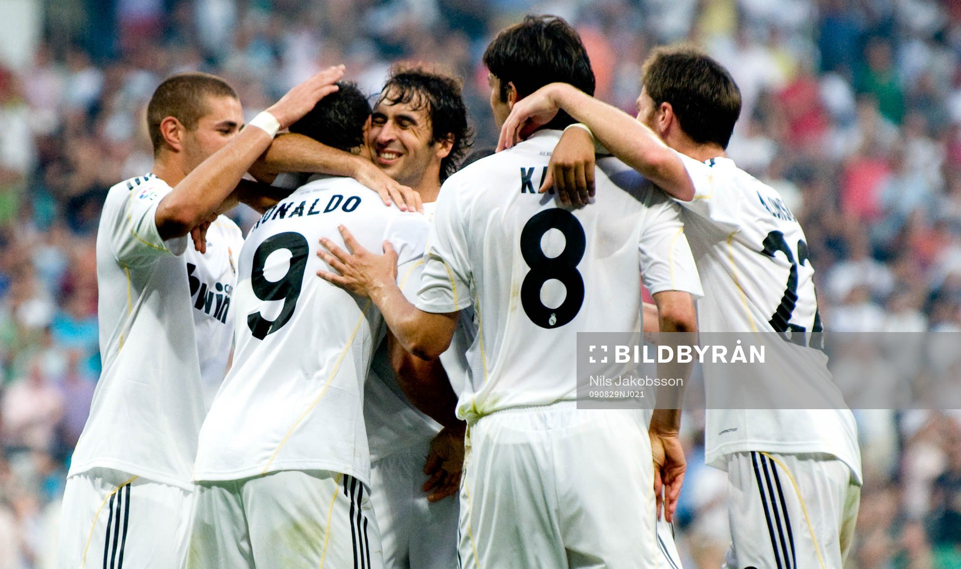 Raul, Cristian Ronaldo, Kaká, jubel