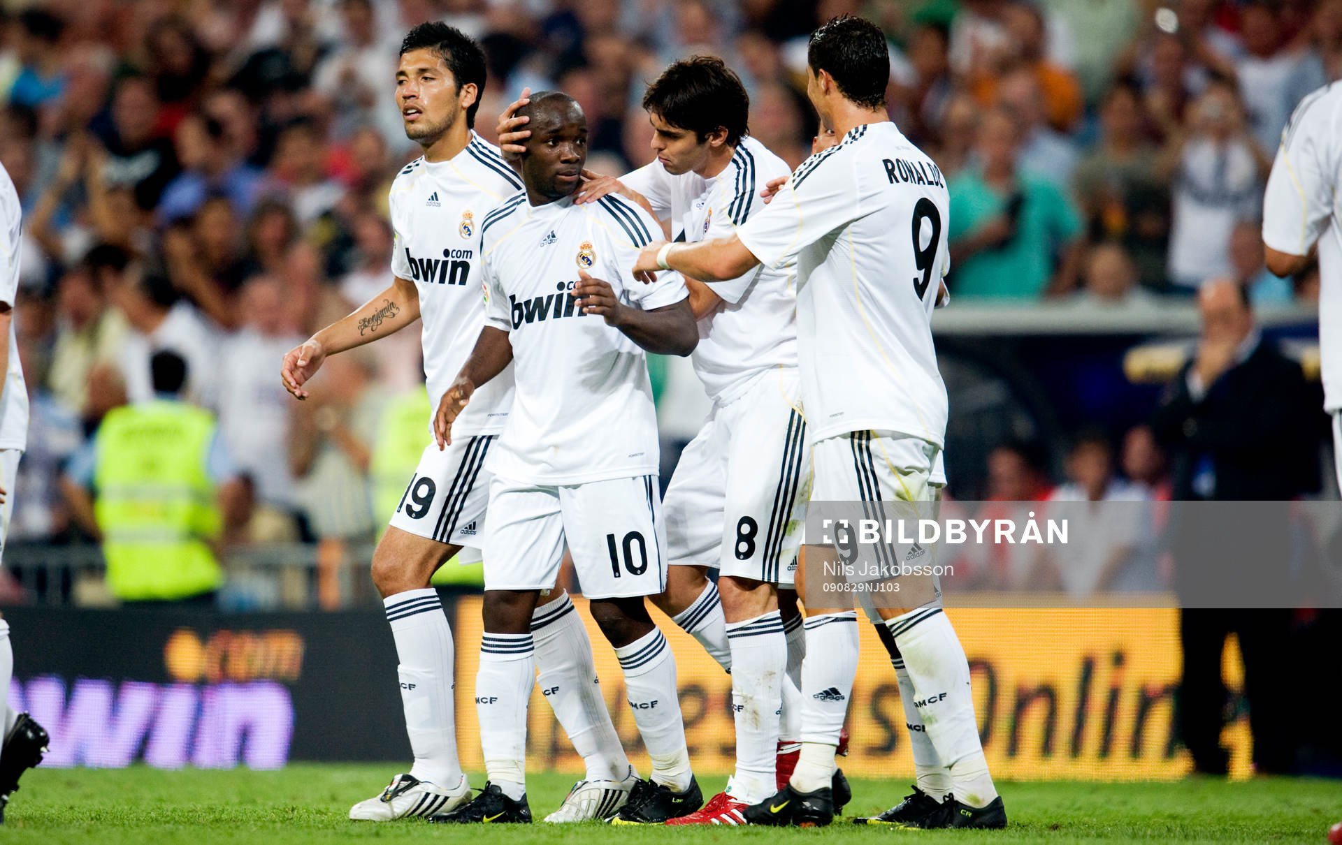Lassana Diarra, Real Madrid, jubel, kramas om, Lass