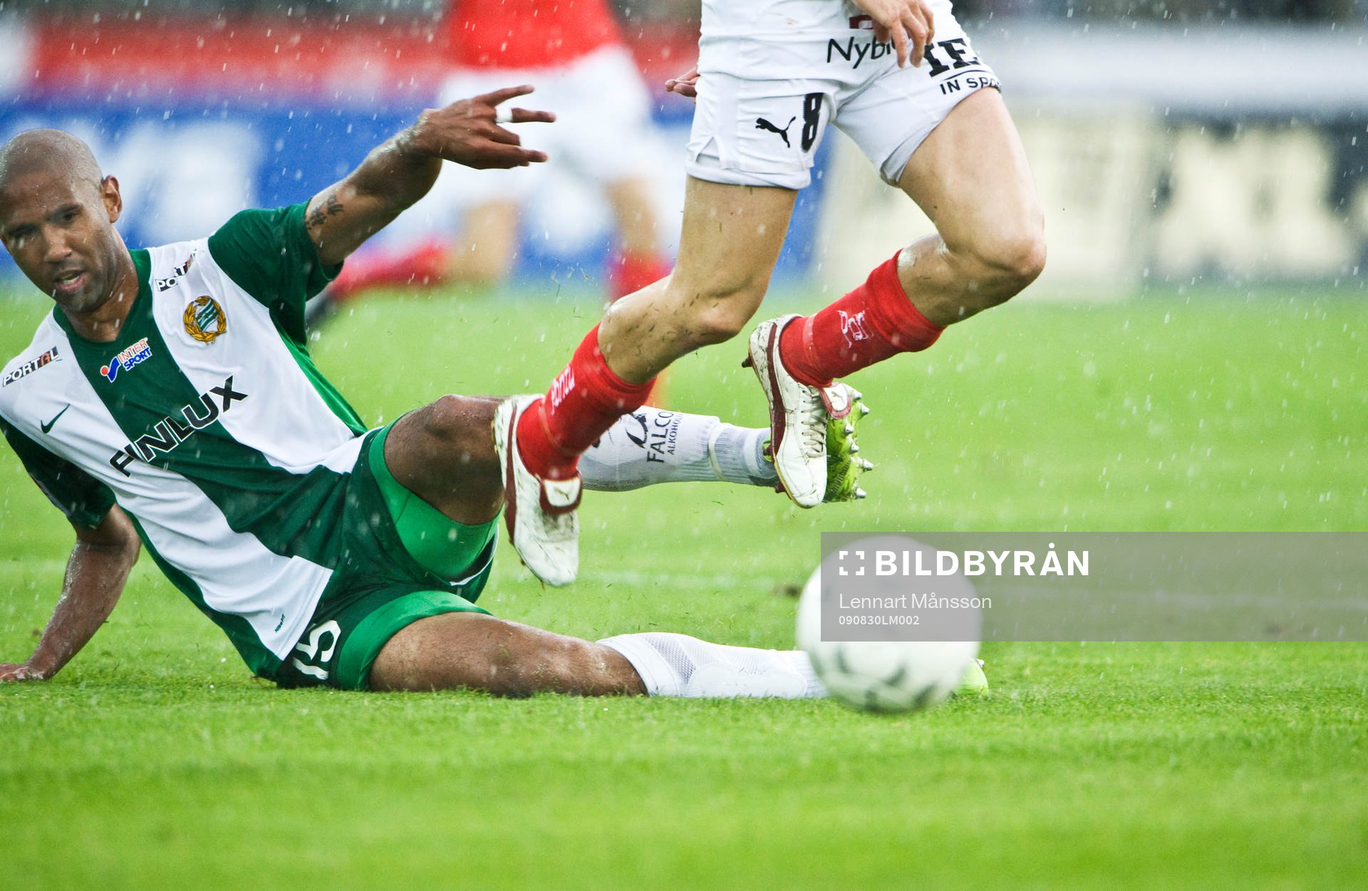 Nathan Paulse, Hammarby, glidtackling, regn