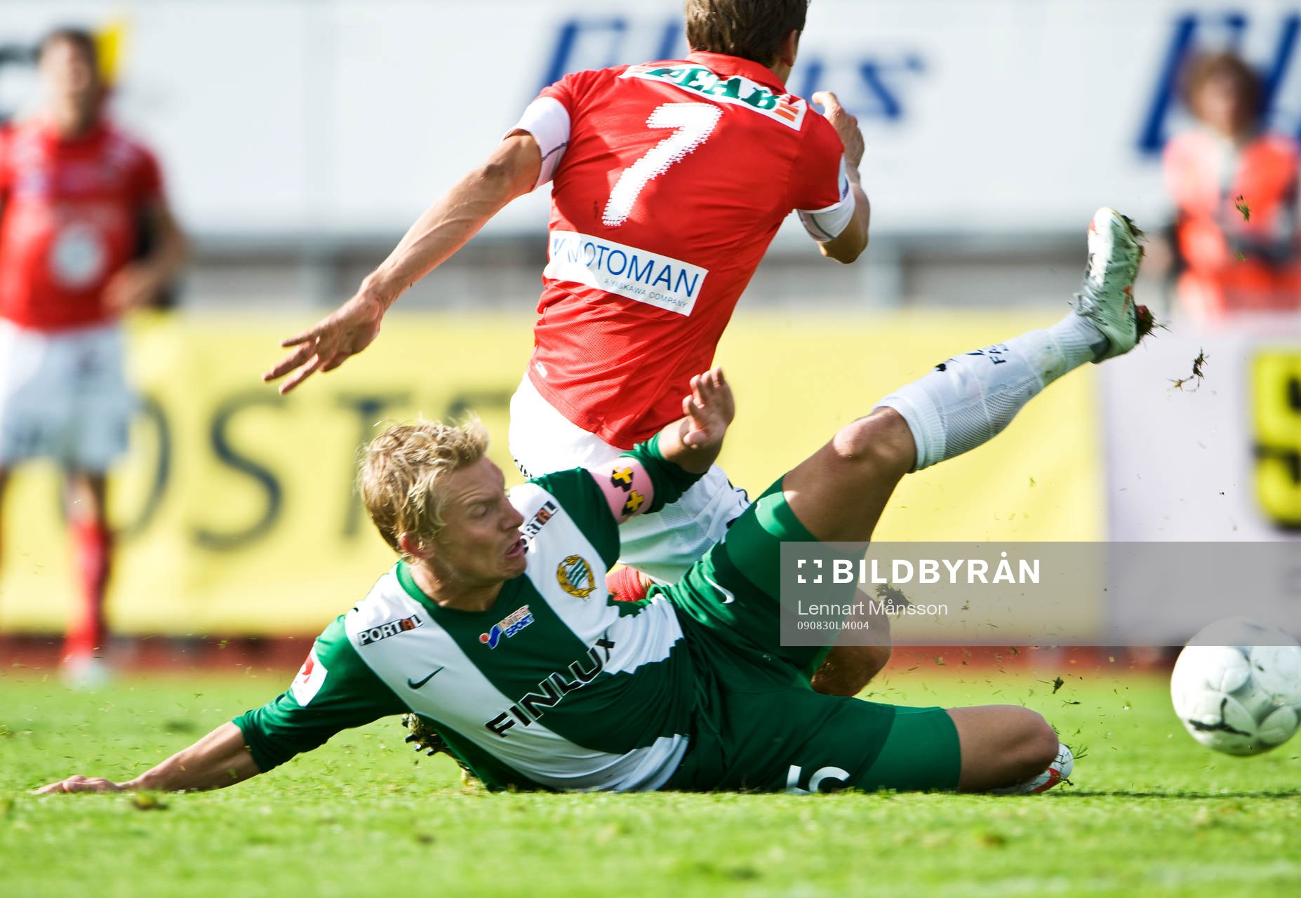 Emil Johansson, Hammarby, glidtackling