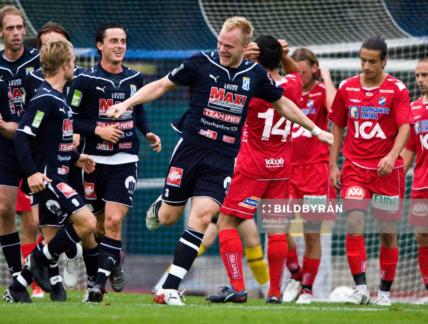 Niclas Fischer, Kristianstad, jubel