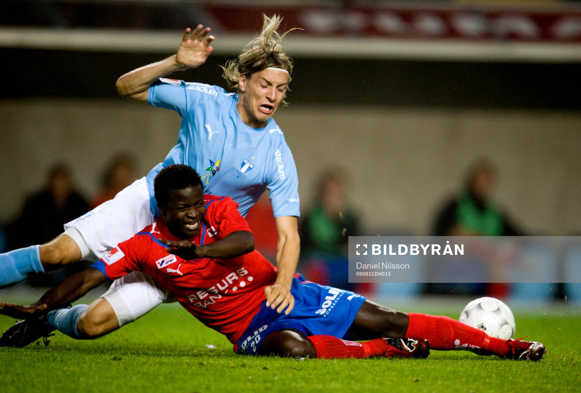 Markus Halsti, Malmö och Isaac Chansa, Helsingborg.