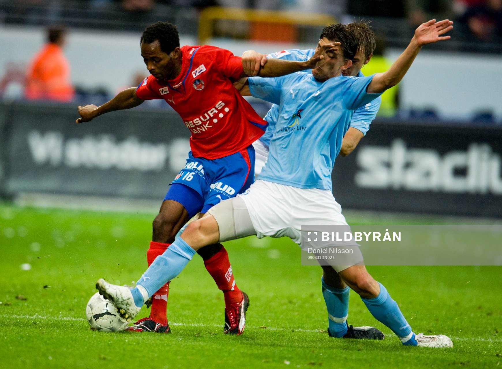 Agon Mehmeti, Malmö och René Makondele, Helsingborg