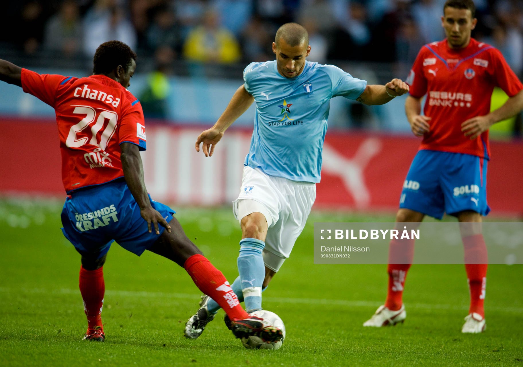 Guillermo Molins, Malmö och Isaac Chansa, Helsingborg