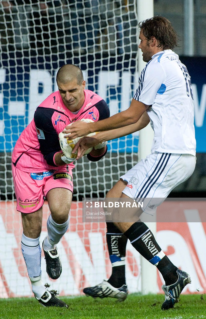 Dime Jankulovski, målvakt, GAIS. Mikael Dahlberg,