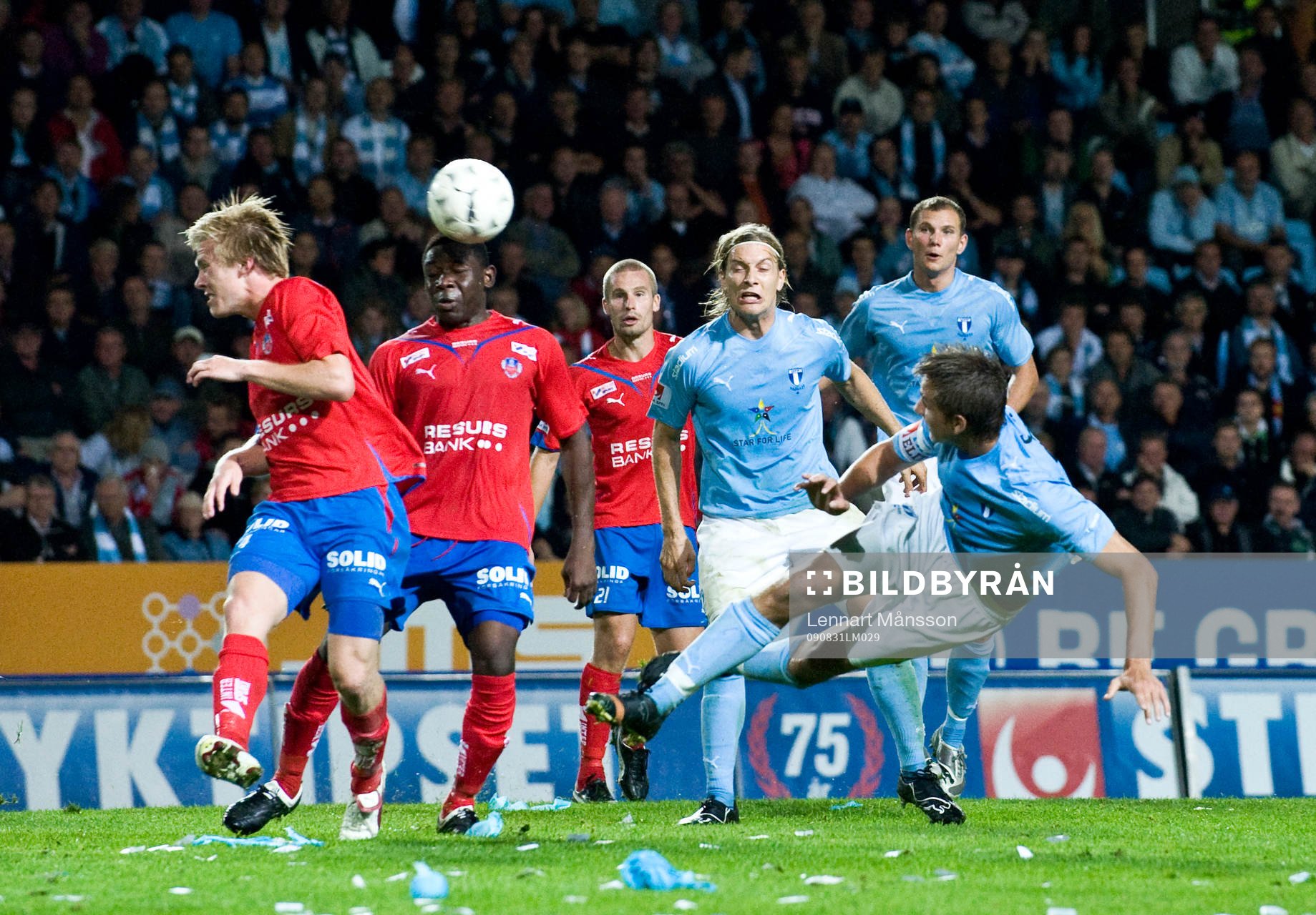 Nadreas Landgren, Adama Tambura och Christoffer Andersson,