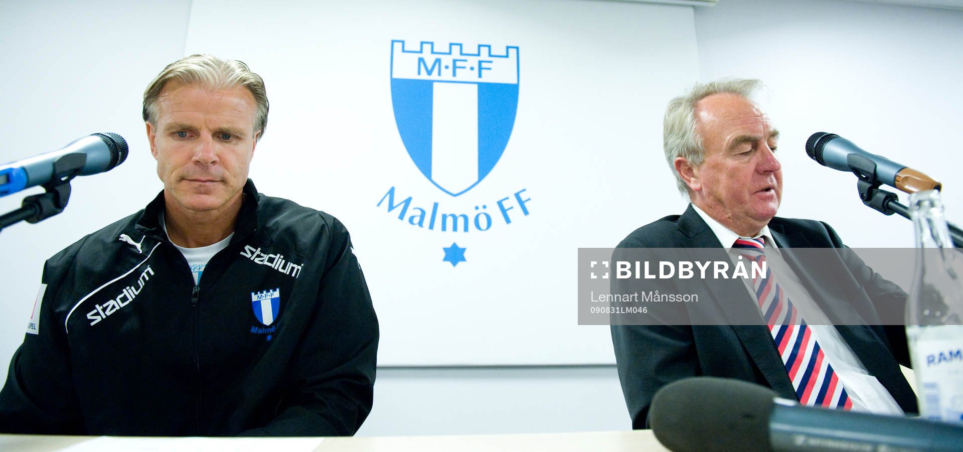 Roland Nilsson, tränare, Malmö och Bosse Nilsson,