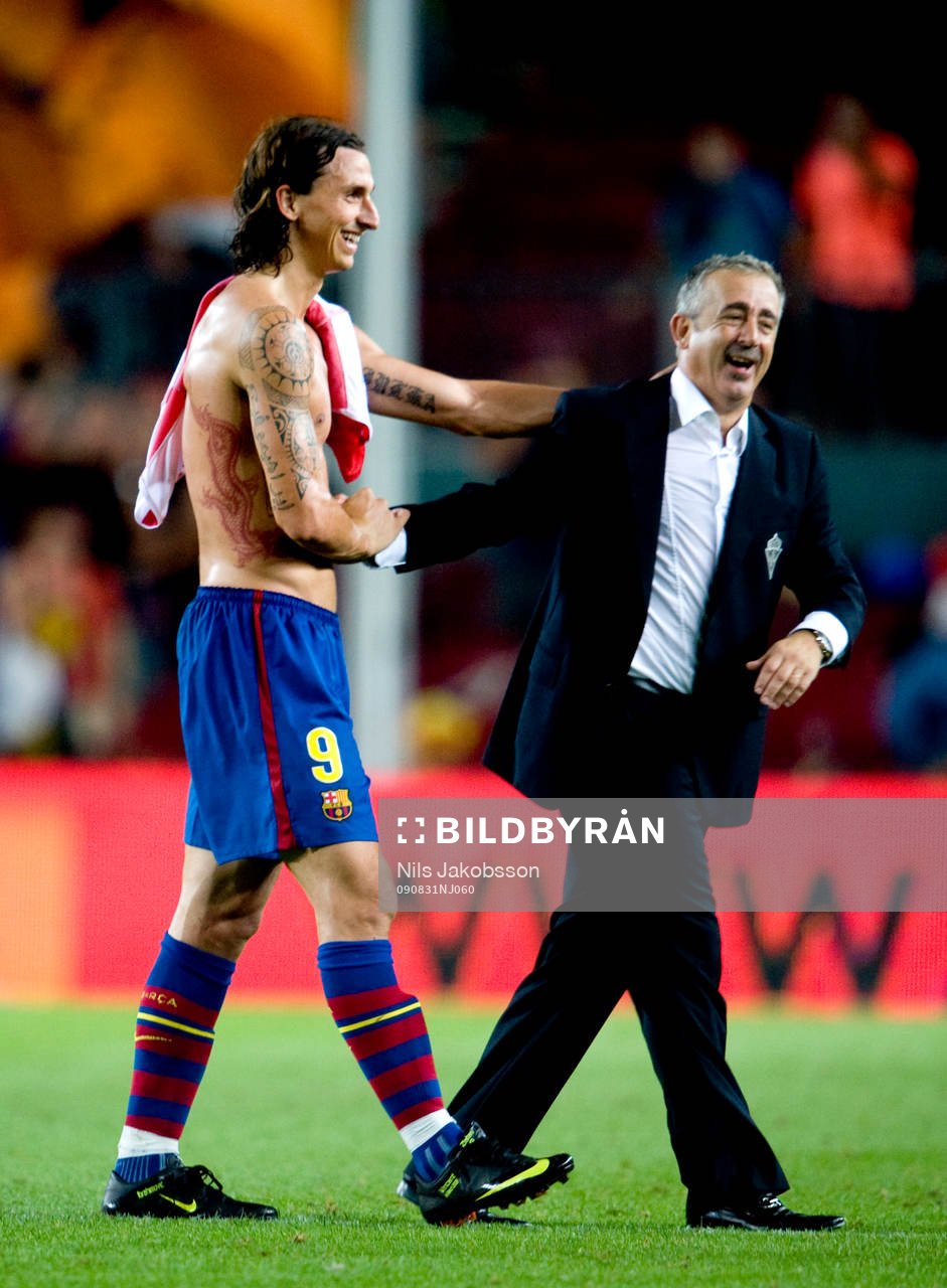 Zlatan Ibrahimovic, Barcelona gratuleras