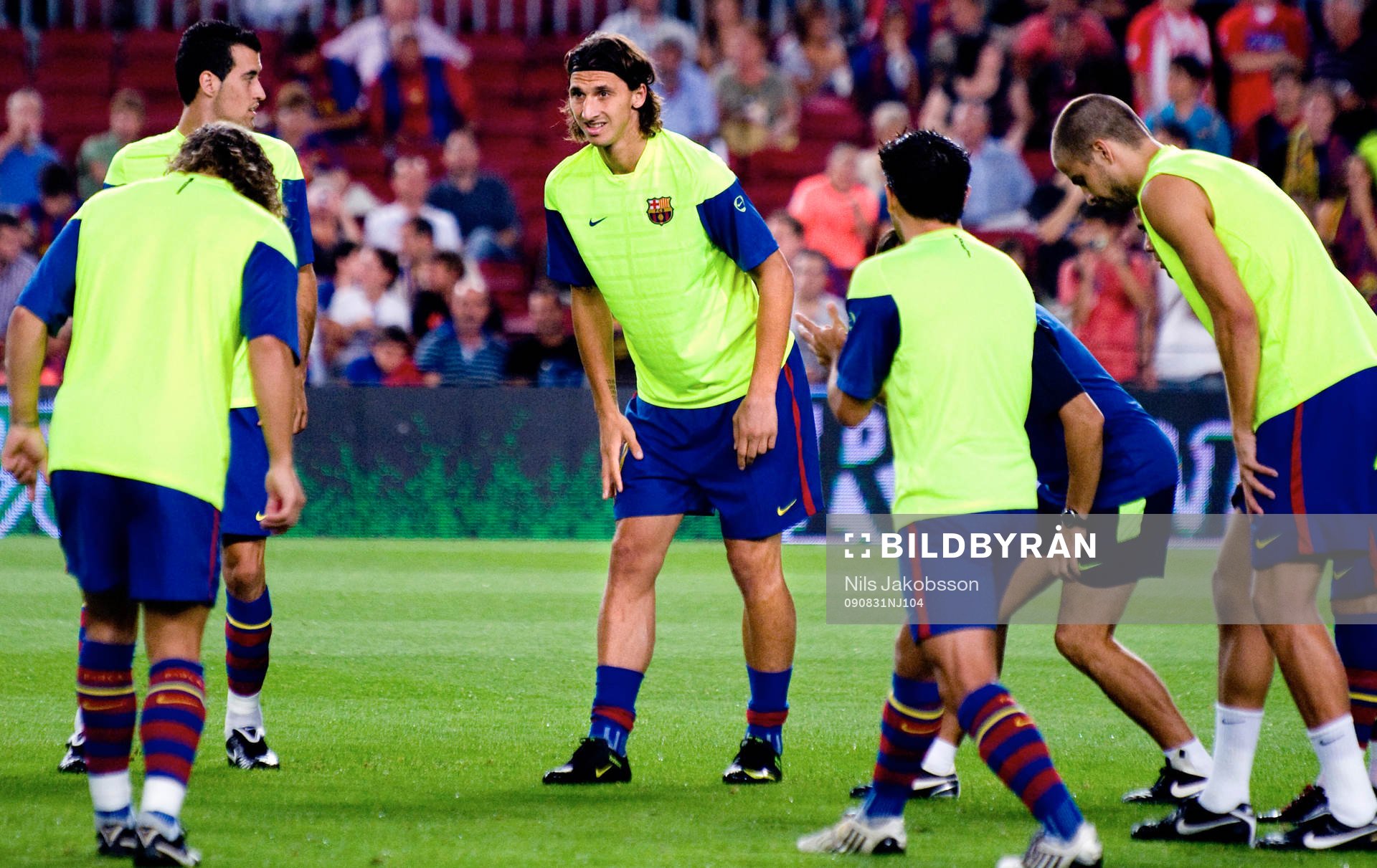 Zlatan Ibrahimovic, Barcelona, uppvärmning