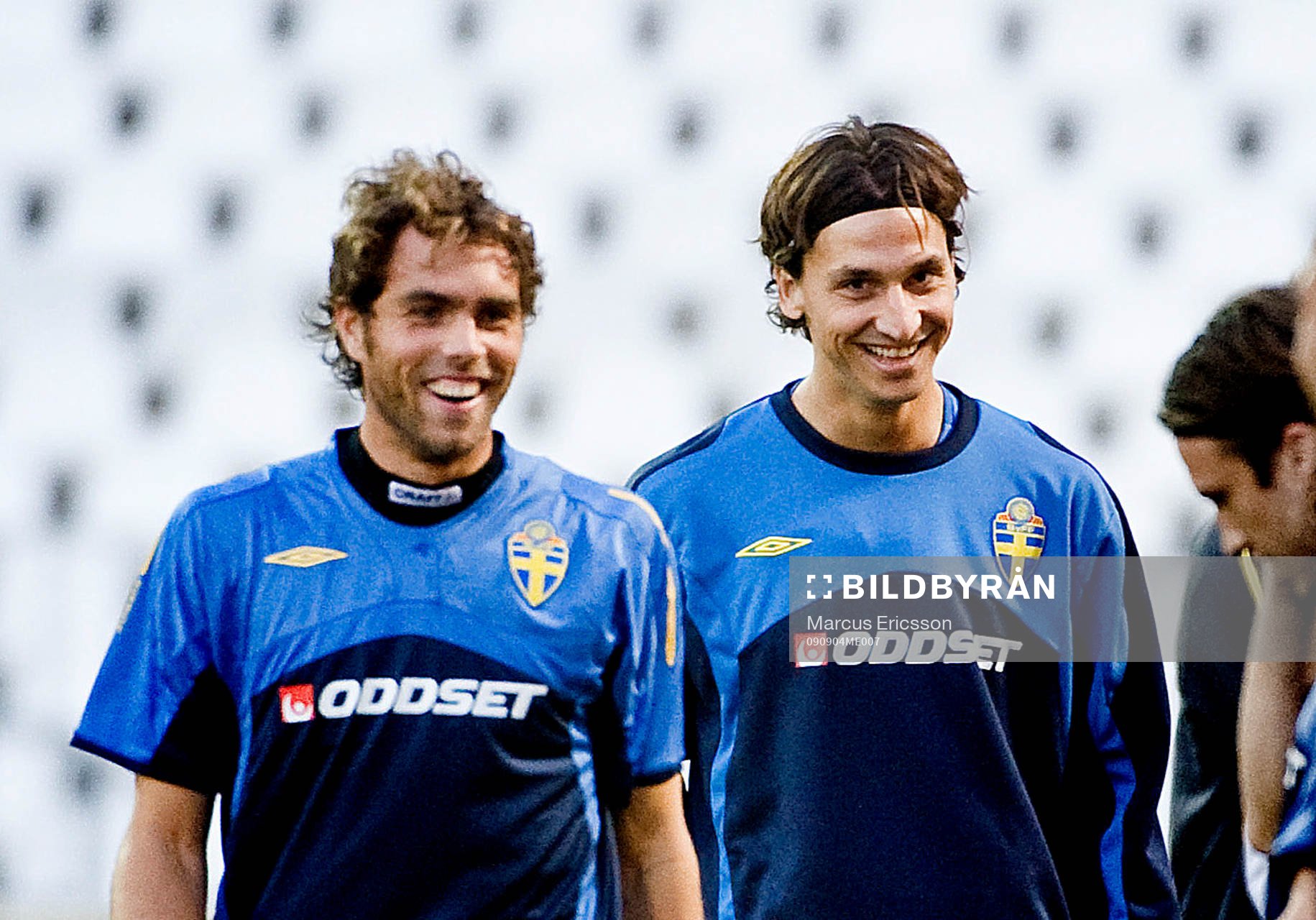 Johan Elmander och Zlatan Ibrahimovic