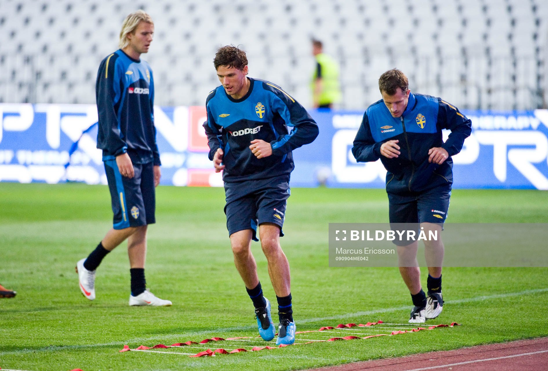 Ola Toivonen, Marcus Berg och Tobias Hysén