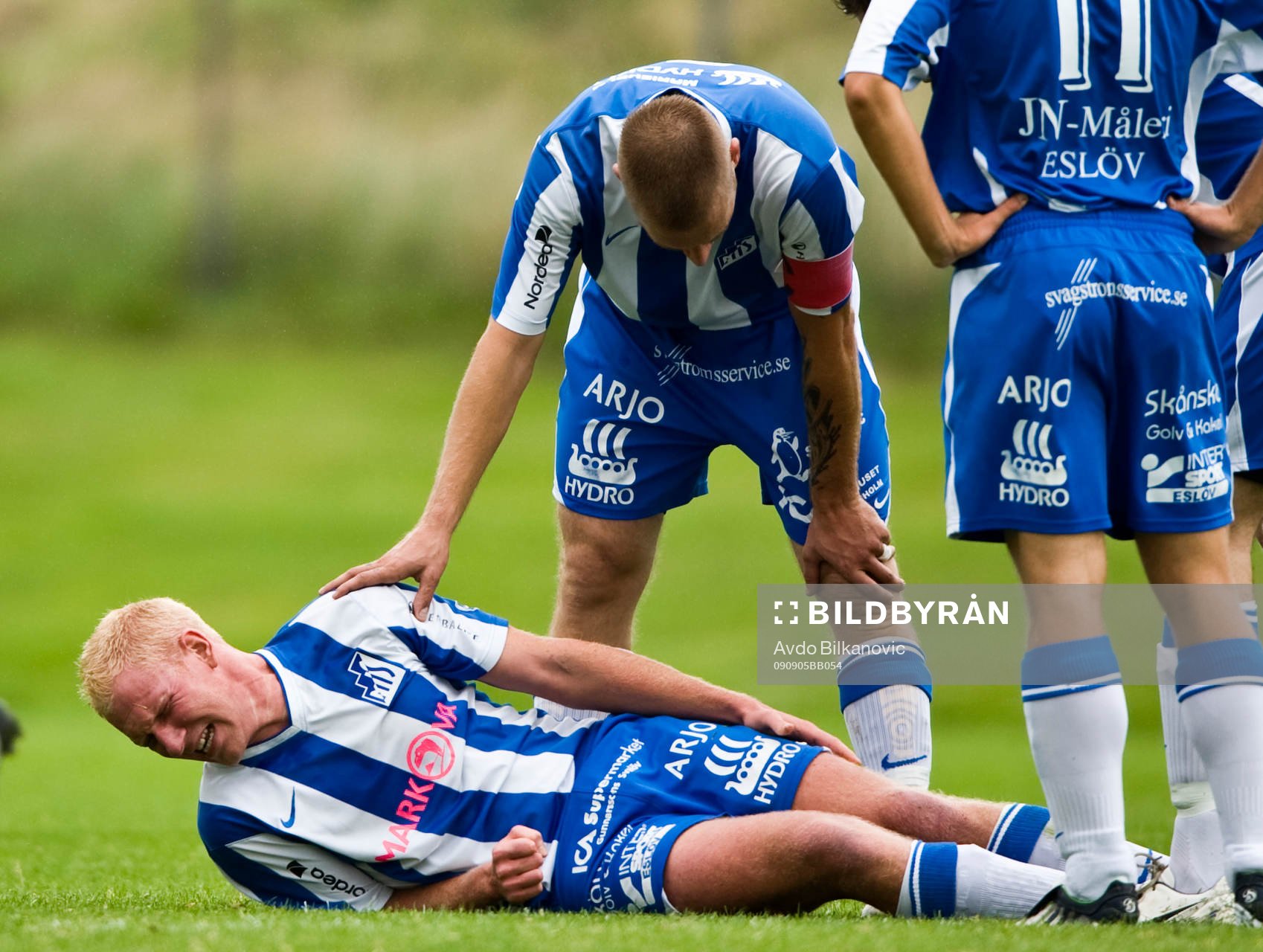   Råger Håkansson, Marieholms IF, skada