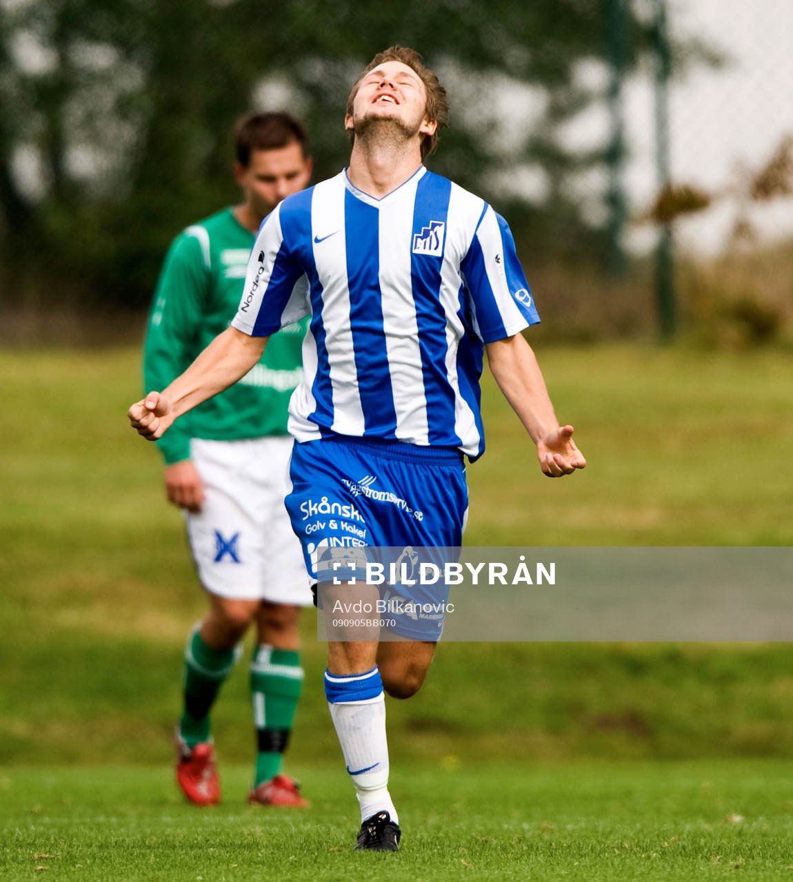  Sebastian Larsson, Marieholms IF, jubel