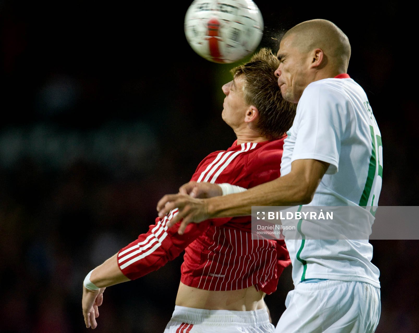 Pepe, Portugal och Nicklas Bendtner, Danmark