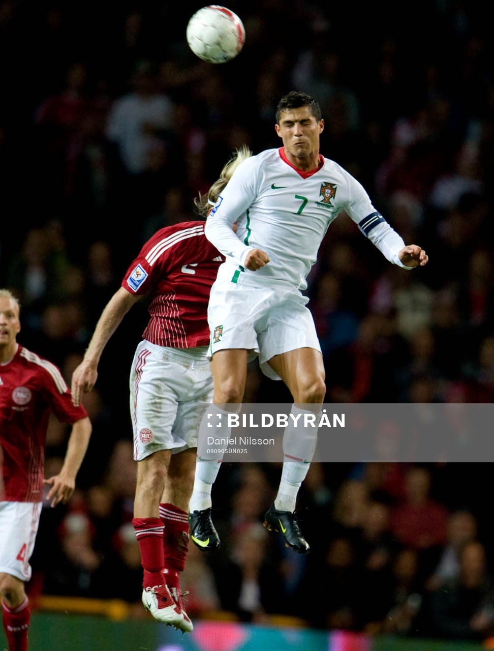 Cristiano Ronaldo, Portugal och Christian Poulsen, Danmark