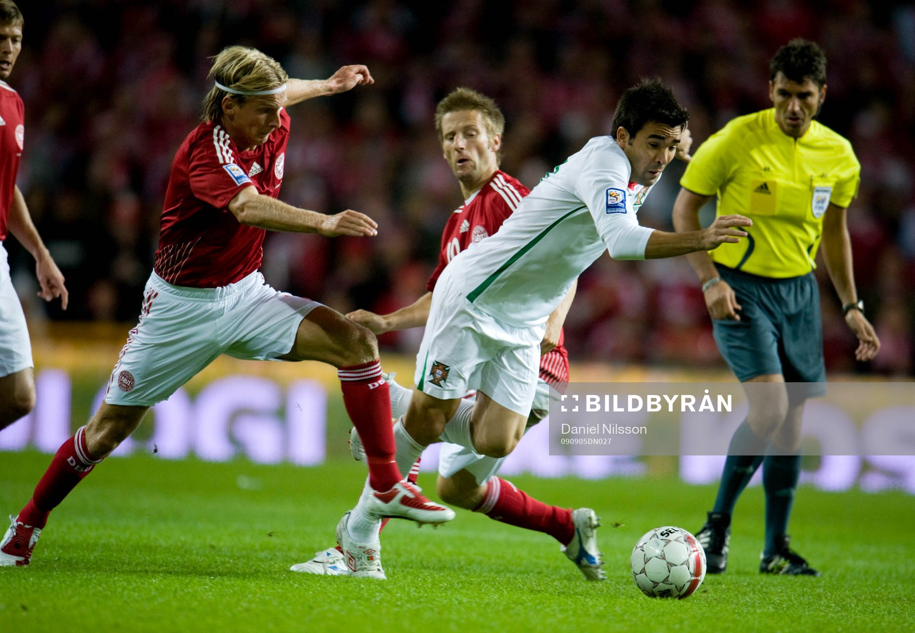 Deco, Portugal och Christian Poulsen och Martin Jörgensen,
