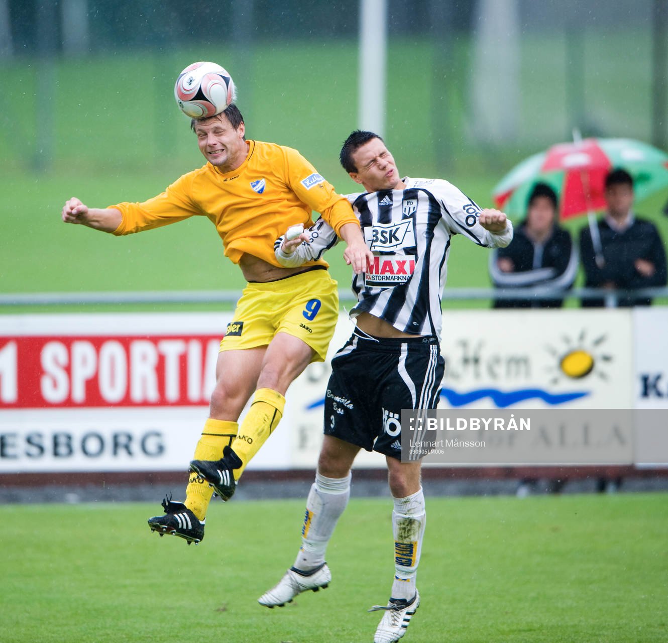 1-0 skytten Jörgen Svensson nickduell med Hampus Lundquist