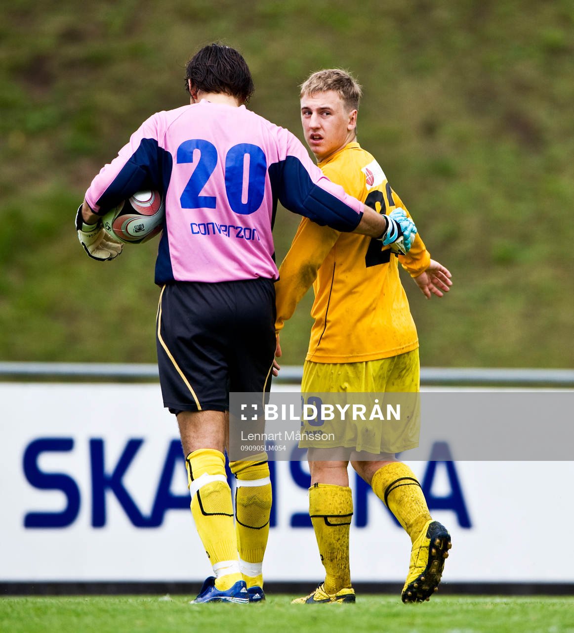 Marco Lindholm-Passanante, målvakt och Tobias Rosenlind,