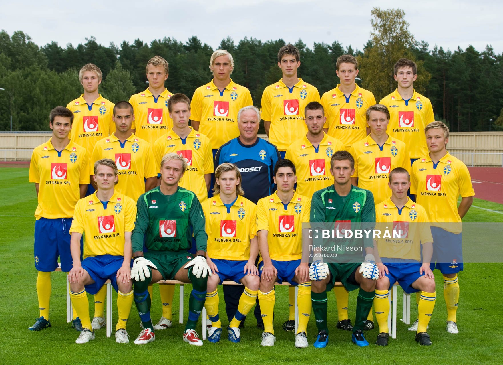 övre fr.v: Per Gulda, Filip Stenström, Pontus Engblom,