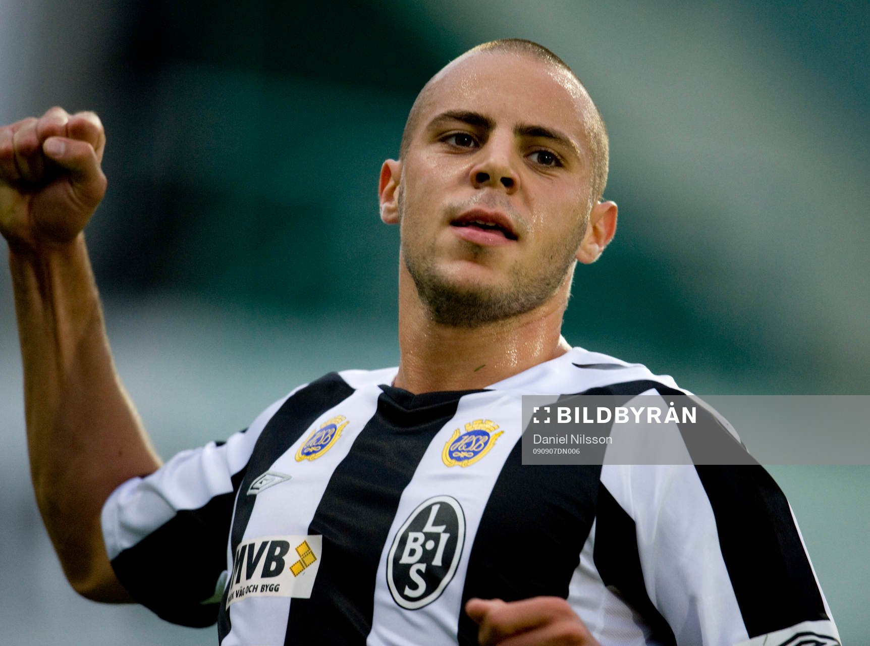 Alexander Zaim, Landskrona gjorde 1-0 jubel