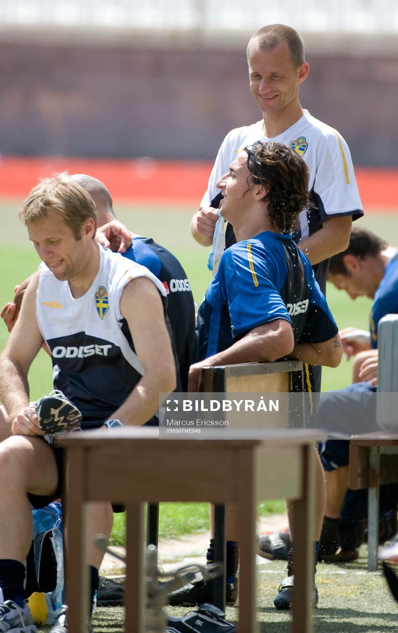 Johan Sandberg, sjukgymnast och Zlatan Ibrahimovic