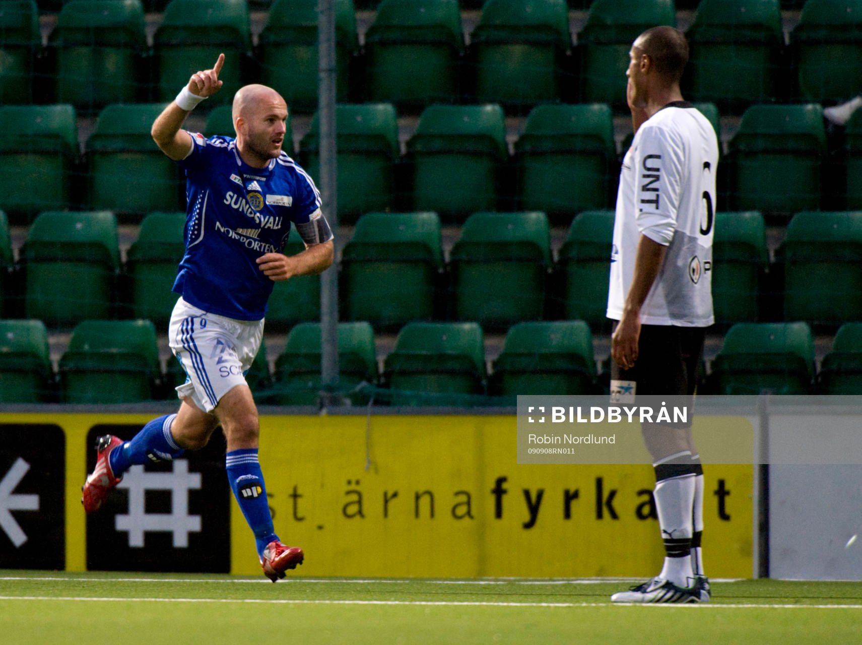  Jonas Wallerstedt, Sundsvall jubel efter 1-0