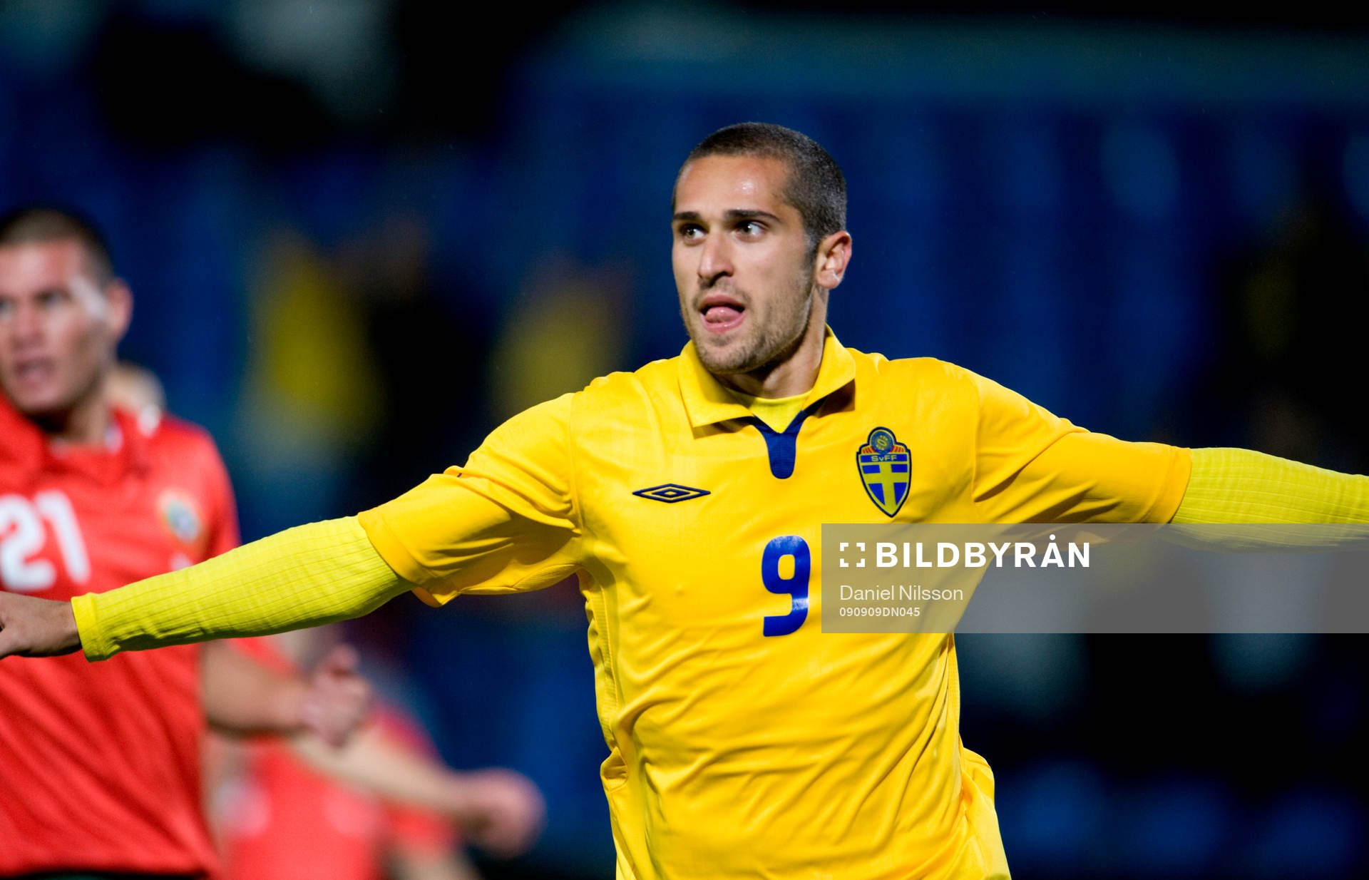 Emir Bajrami, Sverige gjorde 2-1. jubel