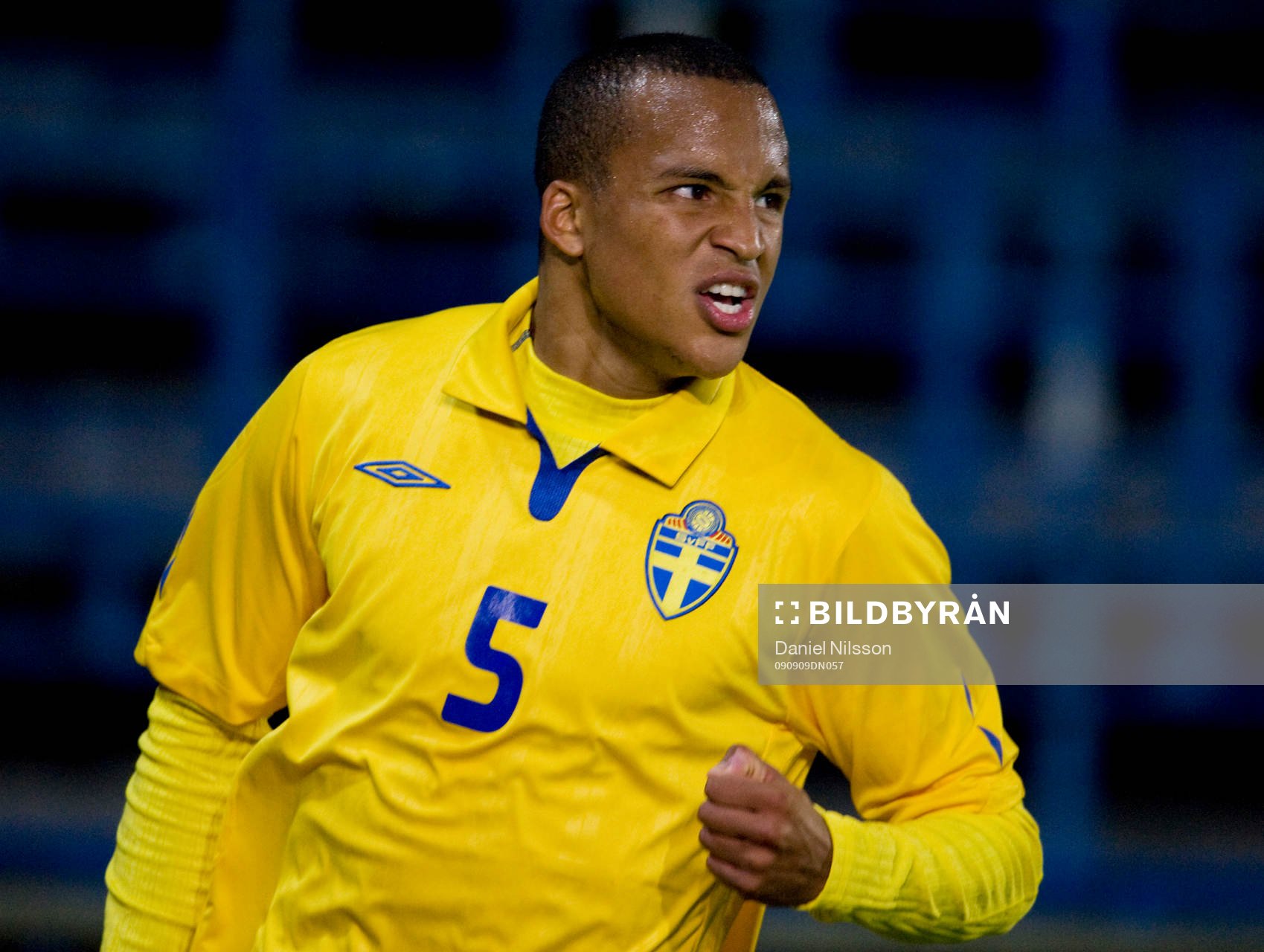 Martin Olsson, Sverige gjorde 1-0. jubel
