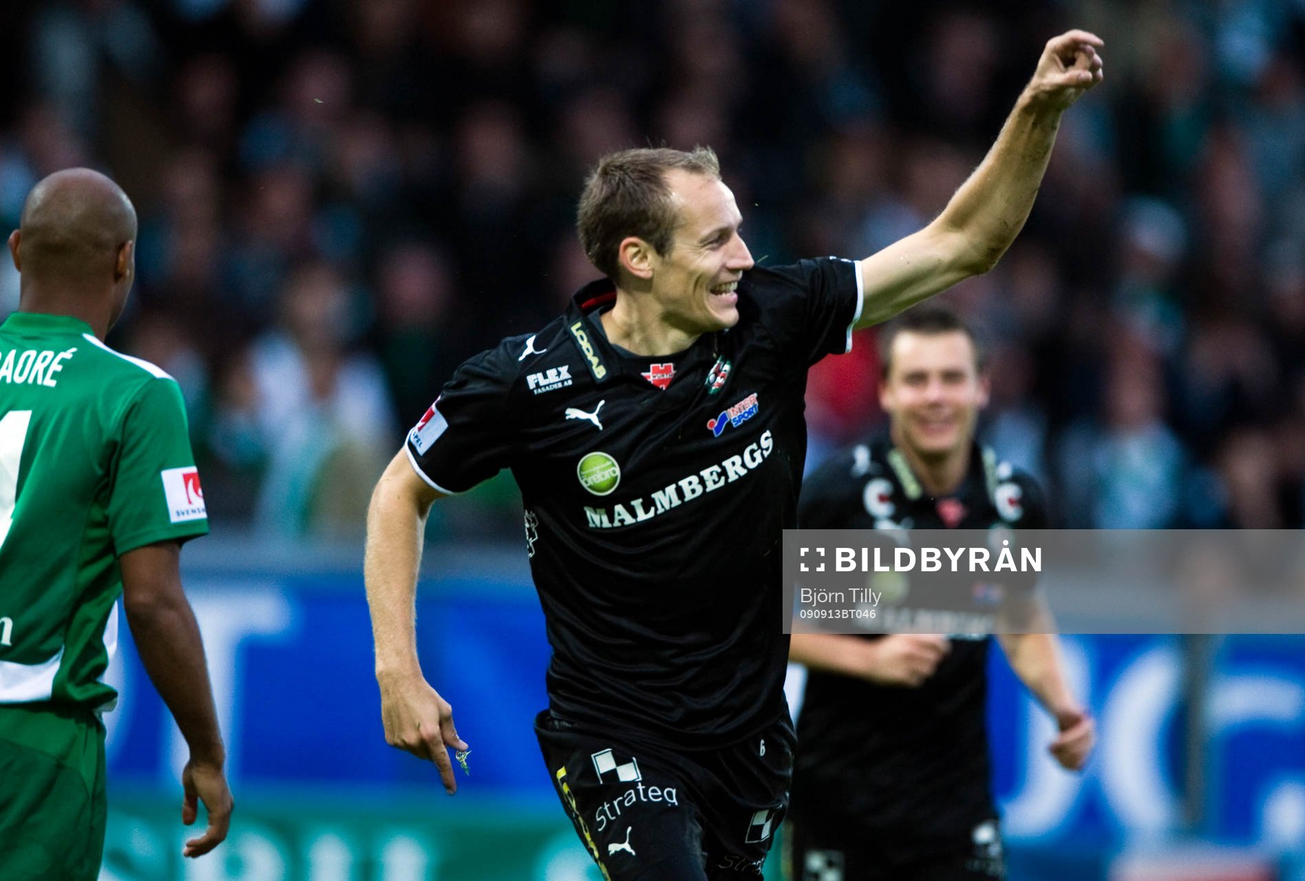  Kim Olsen, Örebro, jubel efter 0-1.