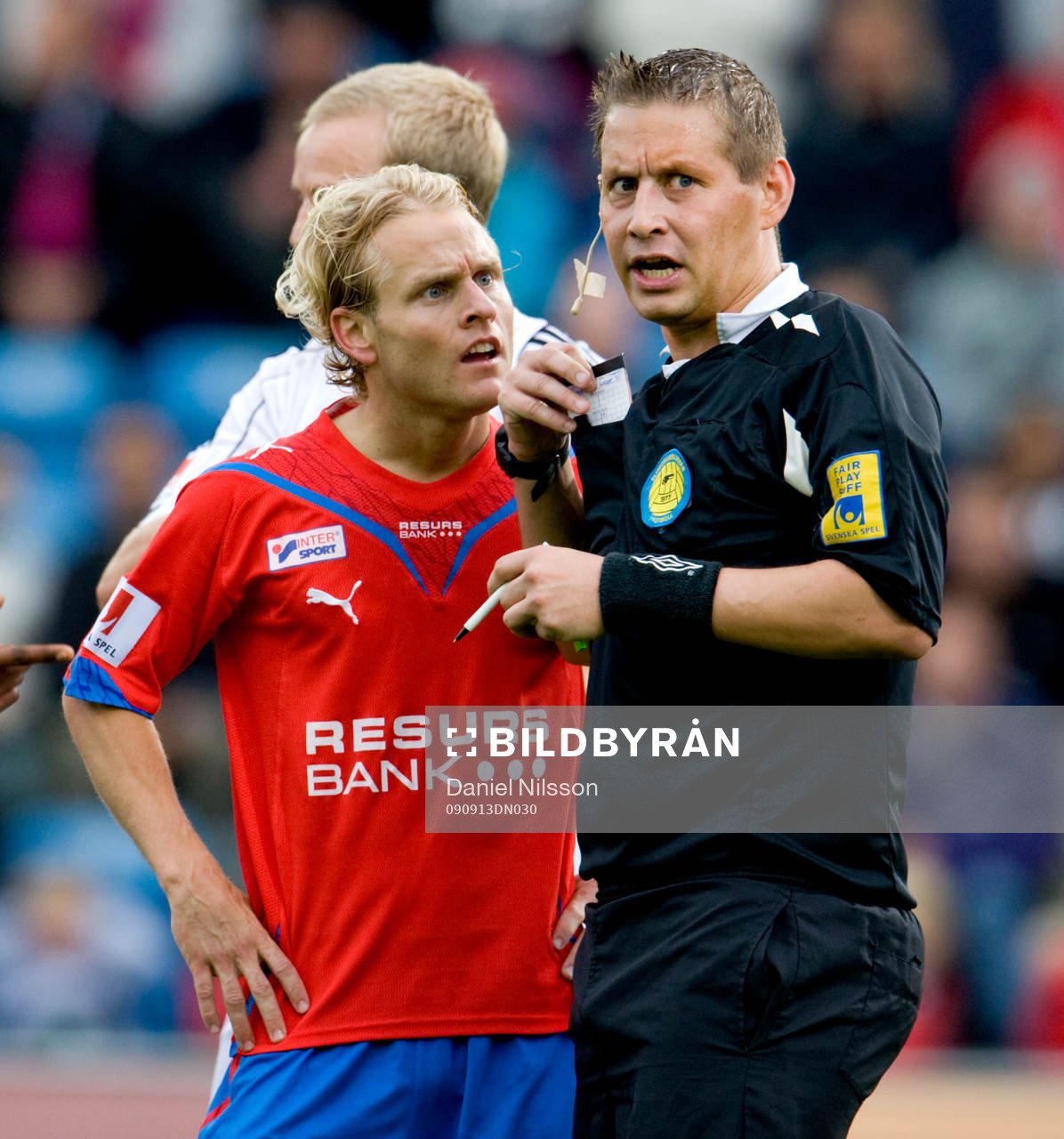Erik Sundin, Helsingborg och Magnus Ahlsén, domare